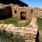 A barely unearthed room in Lowry Pueblo, Canyon of the Ancients, Colorado