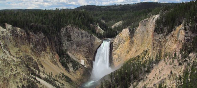 Views of Lower Yellowstone Falls: Red Rock Point Views of Lower Yellowstone Falls: Red Rock Point