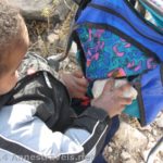 He decided putting rocks in the backpack would make his ride more fun...