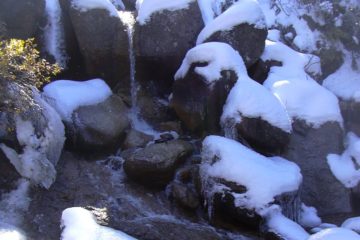 A Snowy Hike to Horsethief Falls