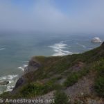 Looking north toward White Rock from High Bluff, Redwood National Park, California