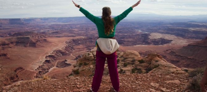 Views of Eastern Canyonlands from the Lathrop Canyon Overlook