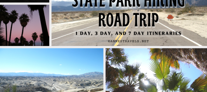 1 Day, 3 Day, and 7 Day Hiking Interaries for Anza-Borrego Desert State Park!
