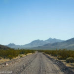 Driving along the southern portion of the Greenwater Valley Road, Death Valley National Park, California