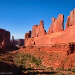 Park Avenue from the viewpoint, Arches National Park, Utah