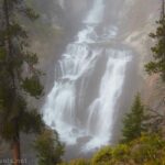 Mystic Falls from the viewpoint along the Mystic Falls Trail, Yellowstone National Park, Wyoming
